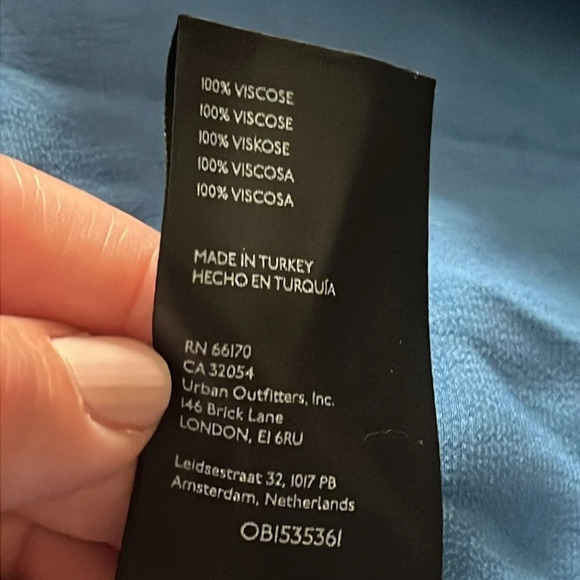 Anthropologie Royal Blue open back slip satin Mini Dress - Picture 12 of 16